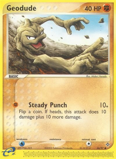 Geodude (56/97) [EX: Dragon] - Dark Crystal Cards