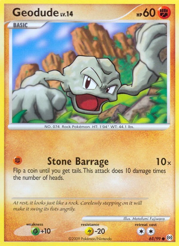 Geodude (65/99) [Platinum: Arceus] - Dark Crystal Cards