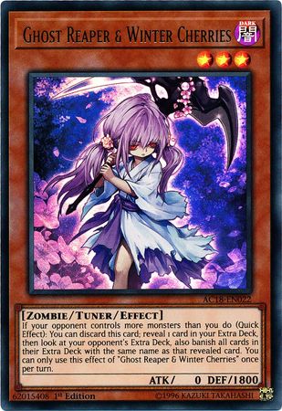 Ghost Reaper & Winter Cherries [AC18 - EN022] Ultra Rare - Dark Crystal Cards