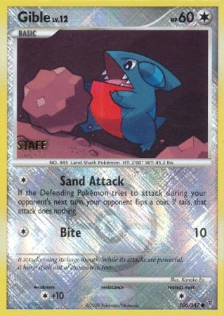 Gible (106/147) (Championship Promo Staff) [Platinum: Supreme Victors] - Dark Crystal Cards