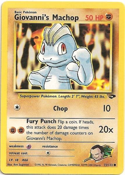 Giovanni's Machop (72/132) [Gym Challenge Unlimited] - Dark Crystal Cards