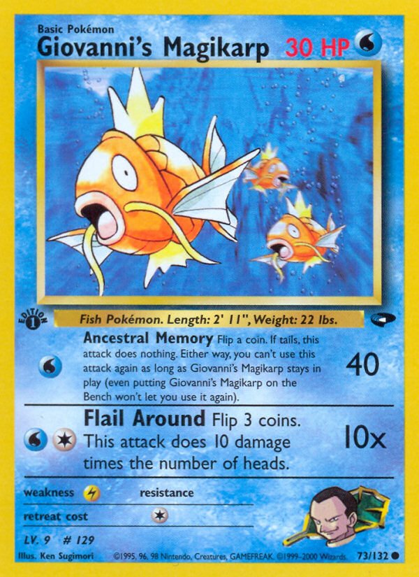 Giovanni's Magikarp (73/132) [Gym Challenge 1st Edition] - Dark Crystal Cards
