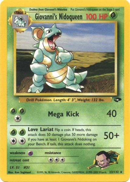Giovanni's Nidoqueen (23/132) [Gym Challenge Unlimited] - Dark Crystal Cards