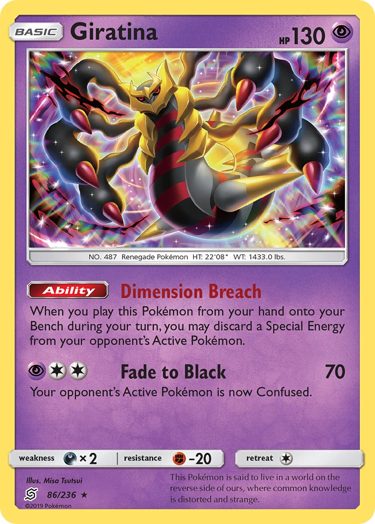 Giratina (86/236) [Sun & Moon: Unified Minds] - Dark Crystal Cards