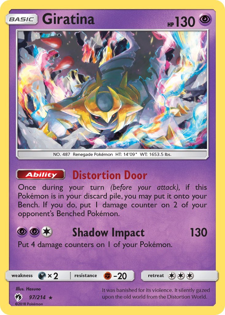 Giratina (97/214) (Theme Deck Exclusive) [Sun & Moon: Lost Thunder] - Dark Crystal Cards