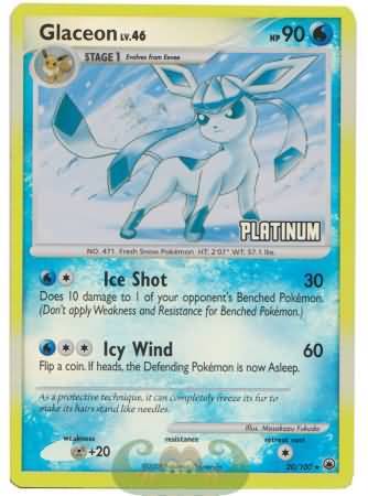 Glaceon (20/100) [Burger King Promos: 2009 Collection] - Dark Crystal Cards
