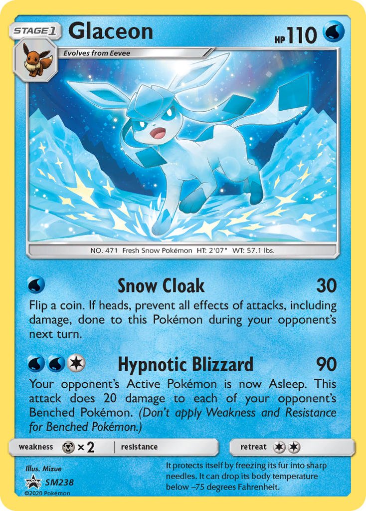 Glaceon (SM238) [Sun & Moon: Black Star Promos] - Dark Crystal Cards