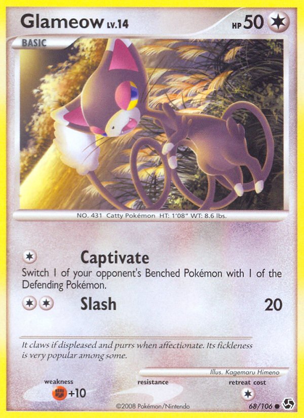 Glameow (68/106) [Diamond & Pearl: Great Encounters] - Dark Crystal Cards