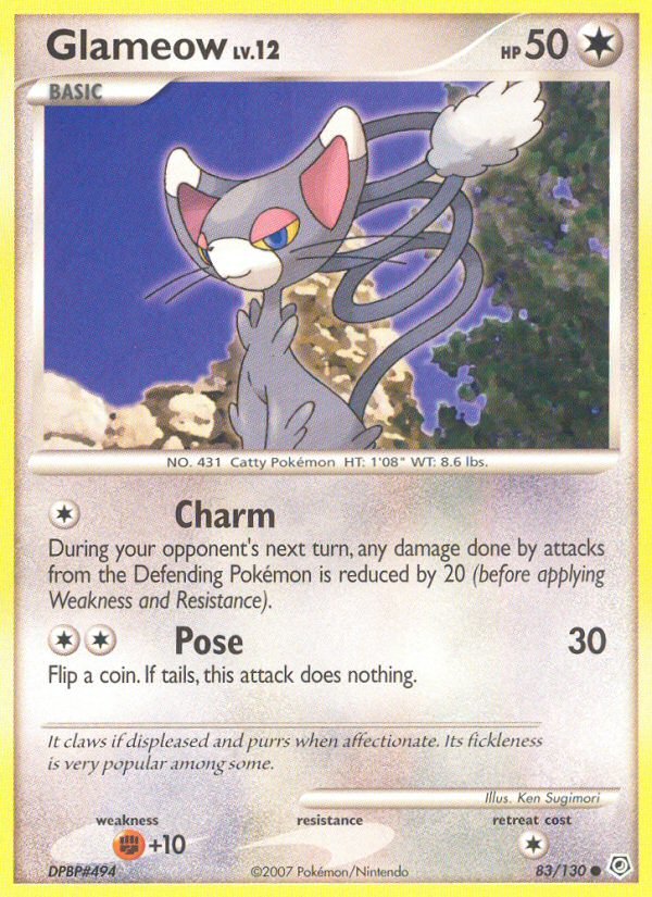 Glameow (83/130) [Diamond & Pearl: Base Set] - Dark Crystal Cards