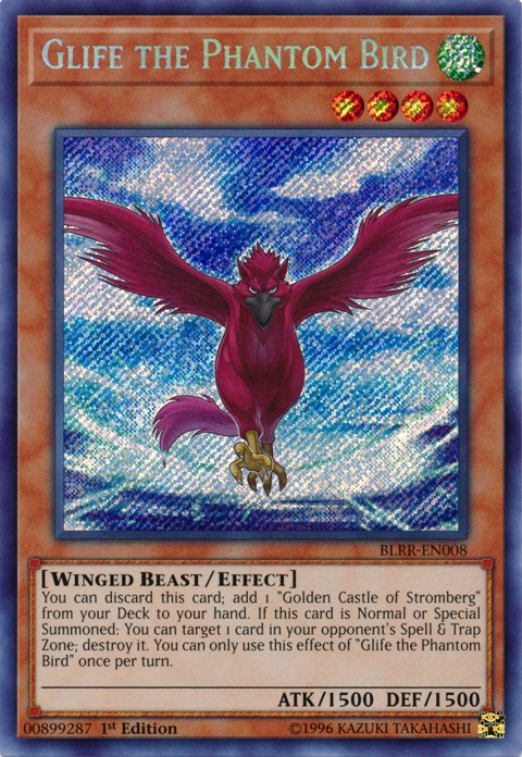 Glife the Phantom Bird [BLRR - EN008] Secret Rare - Dark Crystal Cards