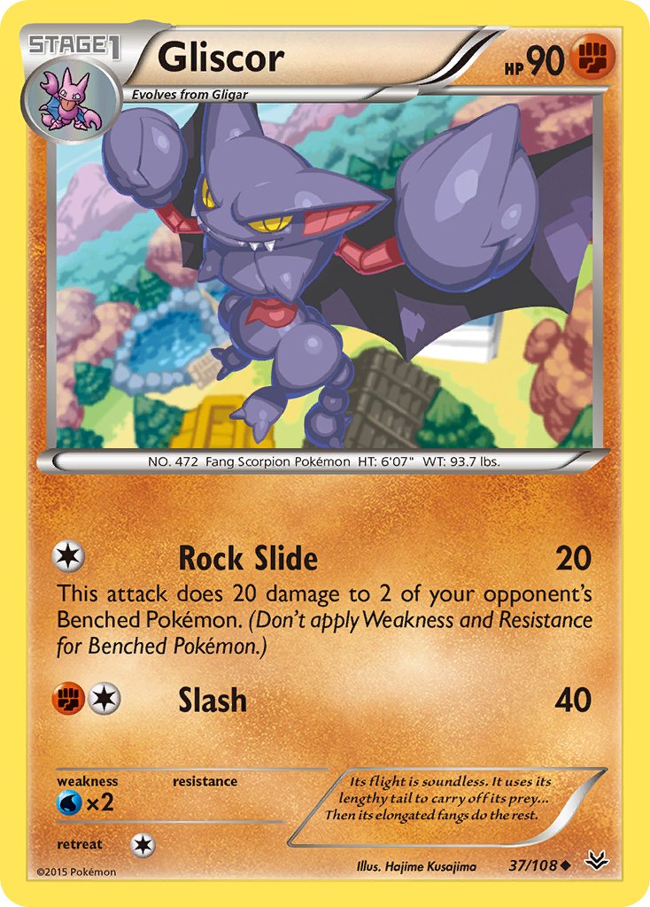 Gliscor (37/108) [XY: Roaring Skies] - Dark Crystal Cards