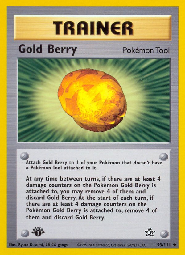 Gold Berry (93/111) [Neo Genesis 1st Edition] - Dark Crystal Cards