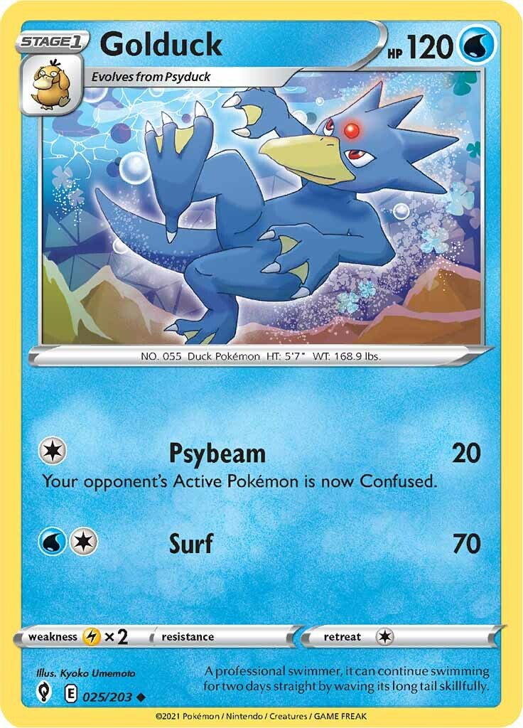 Golduck (025/203) [Sword & Shield: Evolving Skies] - Dark Crystal Cards