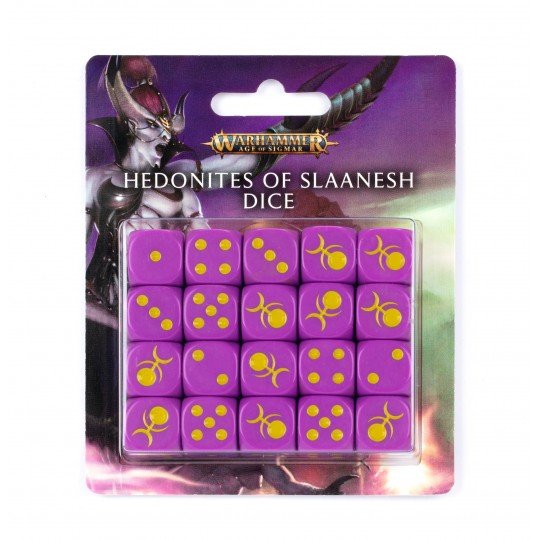 HEDONITES OF SLAANESH DICE - Dark Crystal Cards