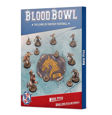 Norse Pitch Blood Bowl Double Sided Pitch and Dugouts