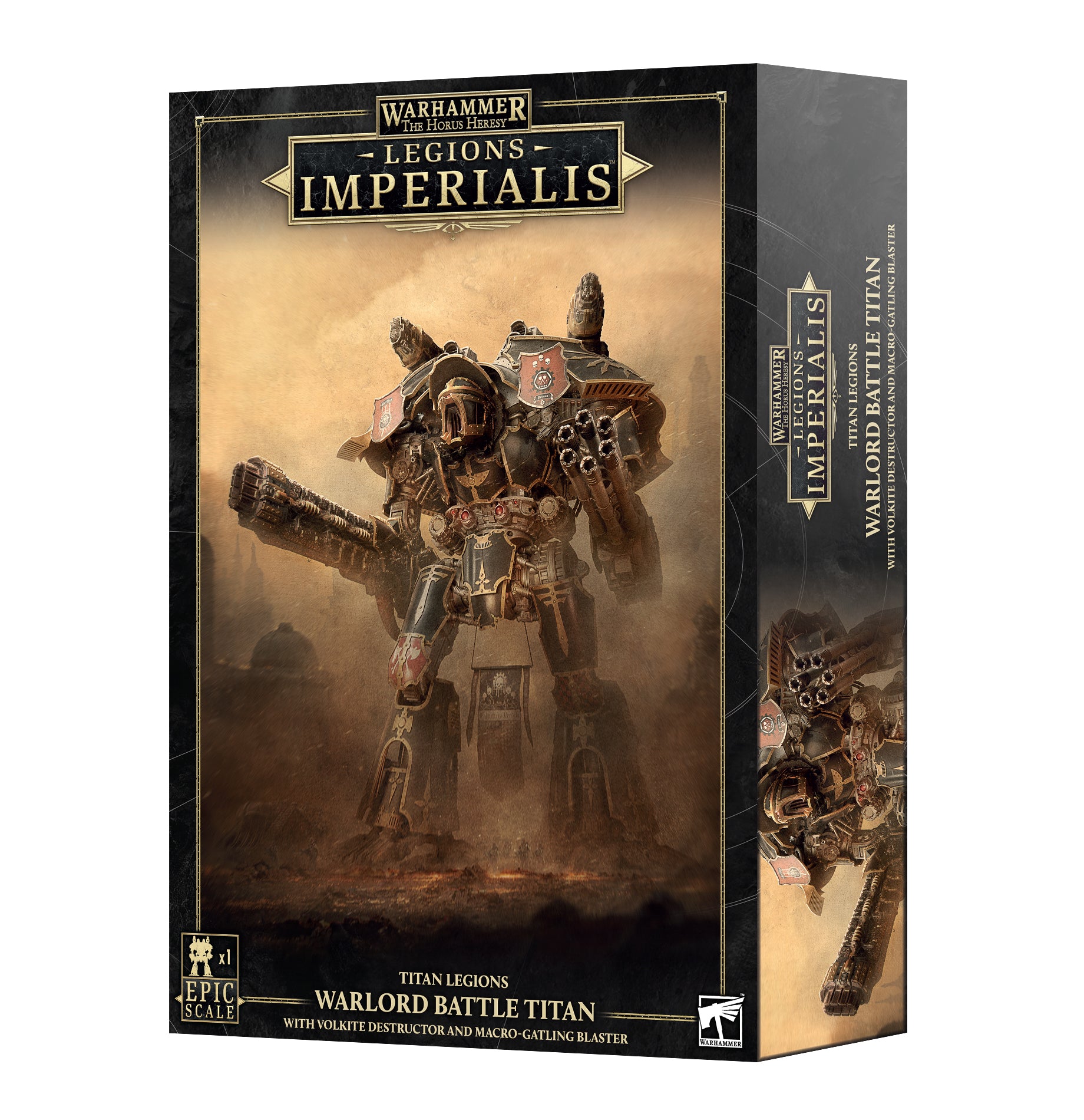 Legions Imperialis Warlord Titan With Volkite And Macro Gatling Blaster Pre-Order