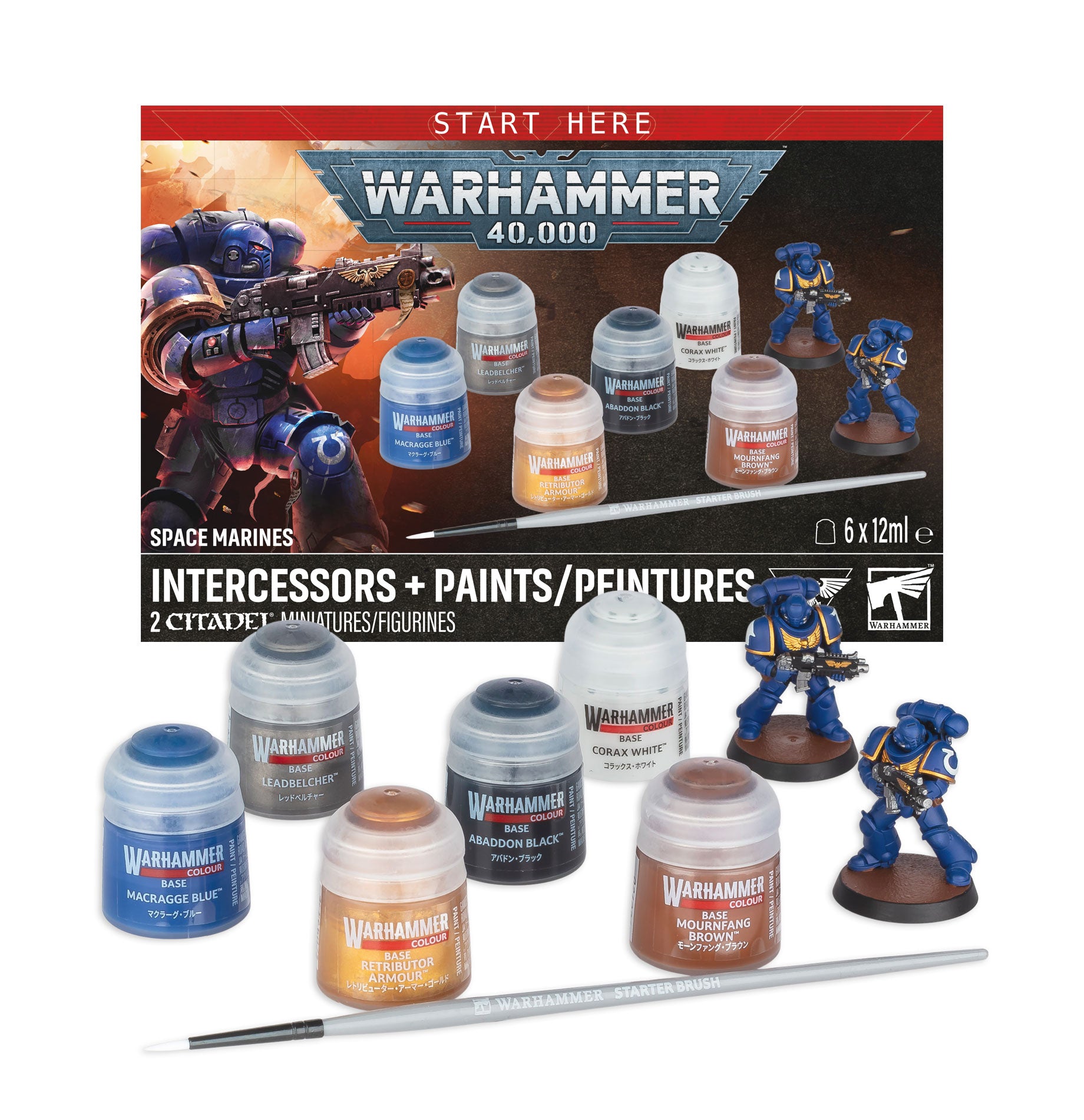 Warhammer Space Marine Intercessors and Paints Pre-Order