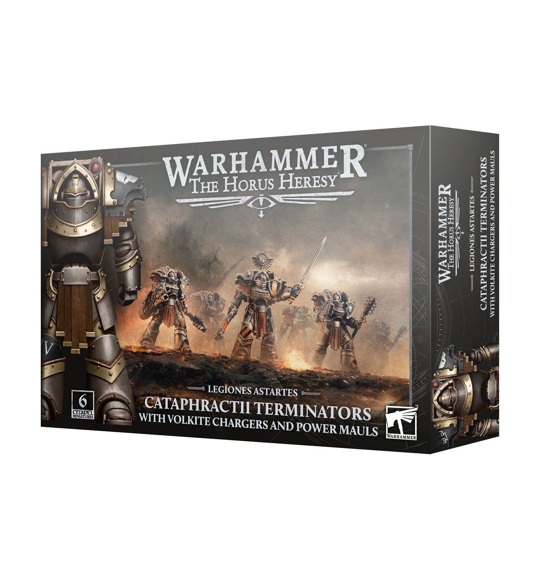 Legiones Astartes Cataphractii Terminators with Volkite Chargers and Power Mauls Pre - order - Dark Crystal Cards