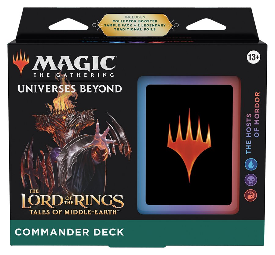 Magic The Gathering The Lord of the Rings Tales of Middle Earth Commander Deck The Hosts of Mordor - Dark Crystal Cards