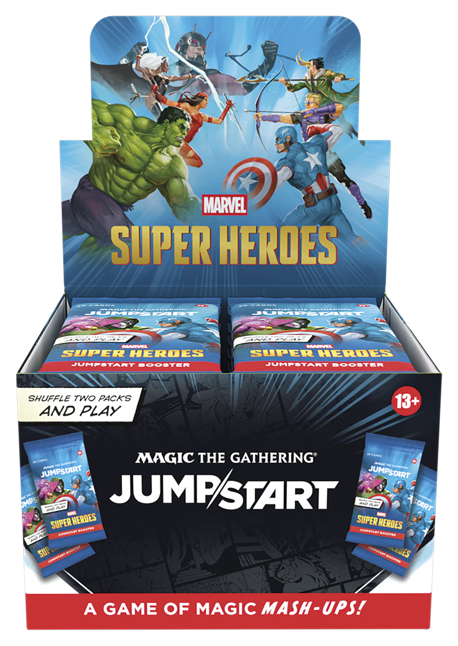 Marvel Super Heroes Jumpstart Booster Box Pre - order - Dark Crystal Cards