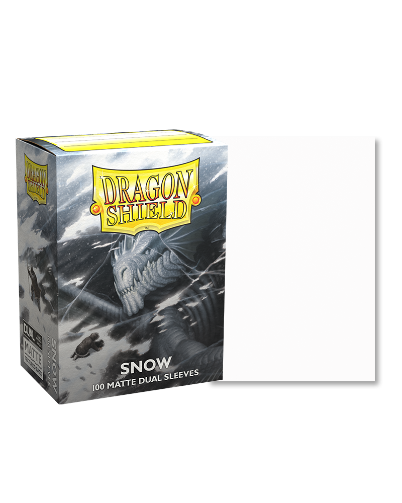 Dragon Shield Dual Sleeve 100ct - Snow