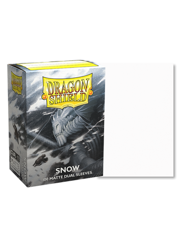 Dragon Shield Dual Sleeve 100ct - Snow