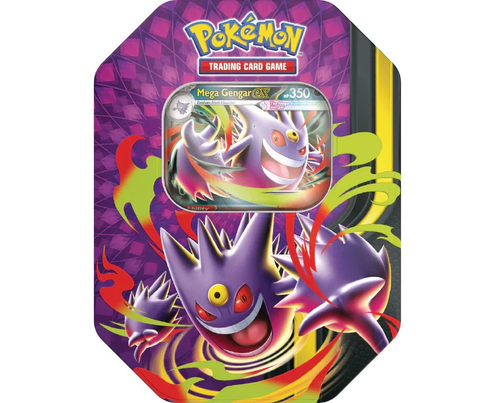 Mega Moonlight Tin Mega Gengar EX - Dark Crystal Cards