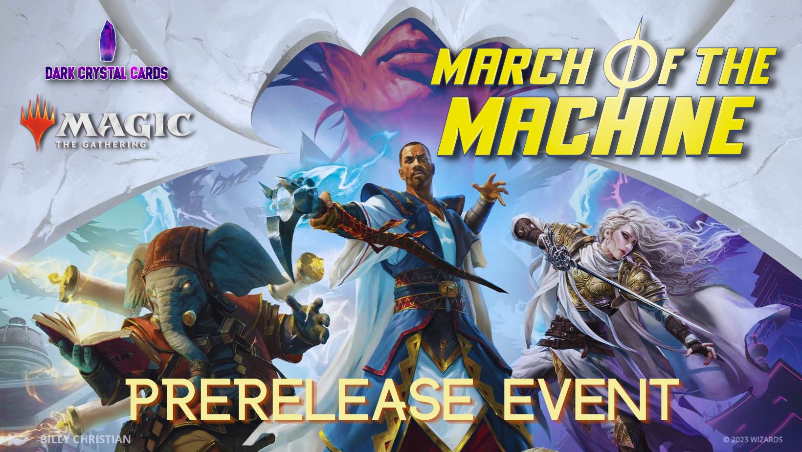 Midnight Pre - release Event MTG March Of The Machine Friday April 14 - Dark Crystal Cards