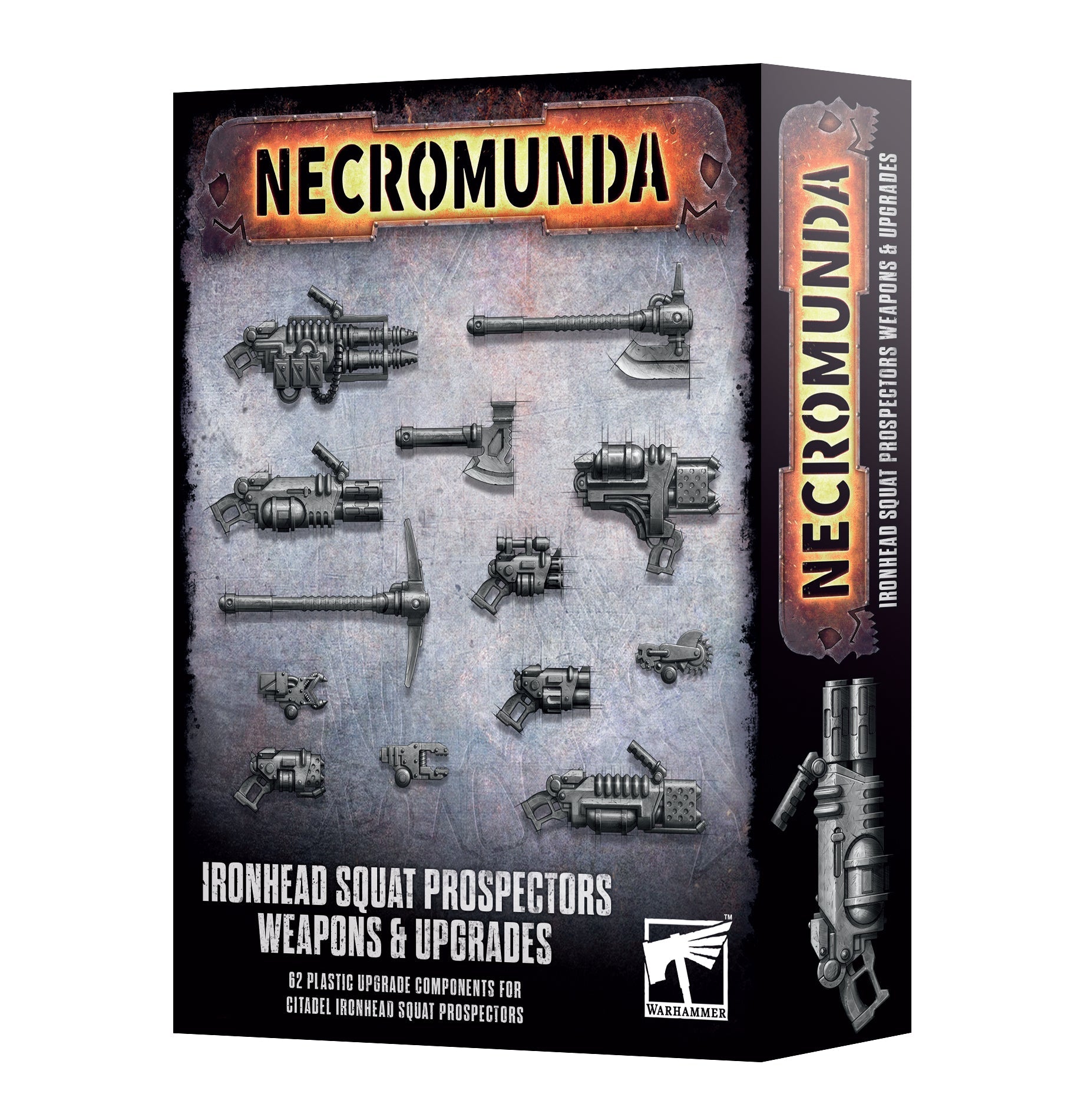 Necromunda Ironhead Squat Prospectors Weapons and Upgrades Pre - order - Dark Crystal Cards