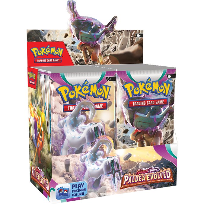 Pokemon Paldea Evolved Booster Box - Dark Crystal Cards