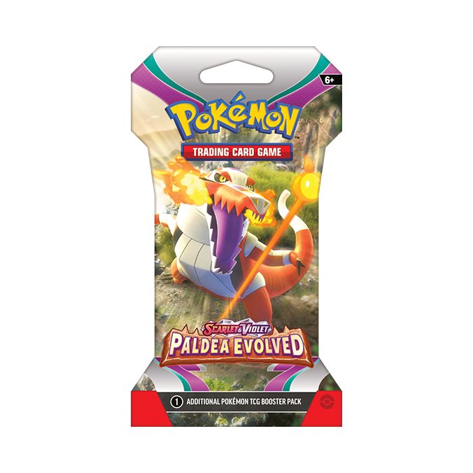 Pokemon Paldea Evolved Booster Pack x1 - Dark Crystal Cards