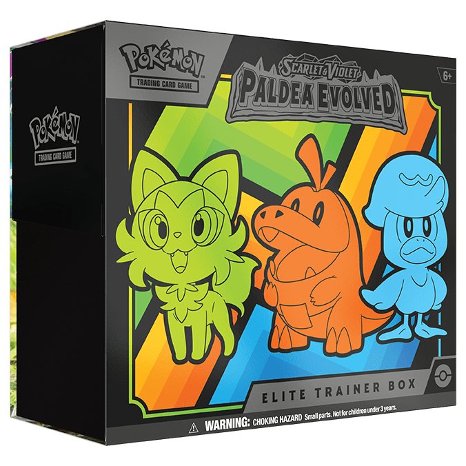 Pokemon Paldea Evolved Elite Trainer Box - Dark Crystal Cards