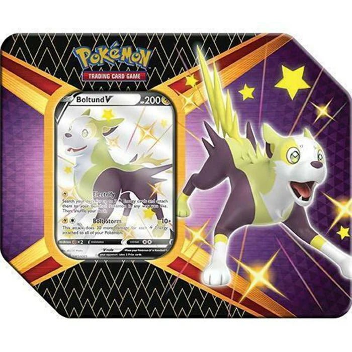Pokemon Shining Fates Tin Boltund V - Dark Crystal Cards