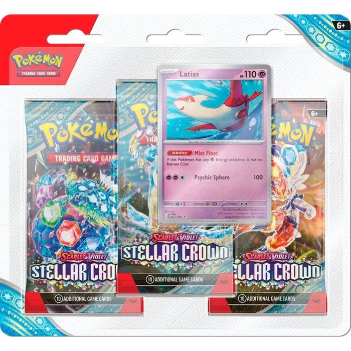 POKEMON STELLAR CROWN 3 - PACK BLISTER - LATIAS Sep - 13 Pre - Order - Dark Crystal Cards