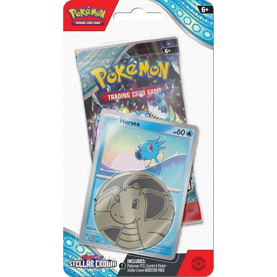 POKEMON STELLAR CROWN CHECKLANE BLISTER - HORSEA Sep - 13 Pre - Order - Dark Crystal Cards
