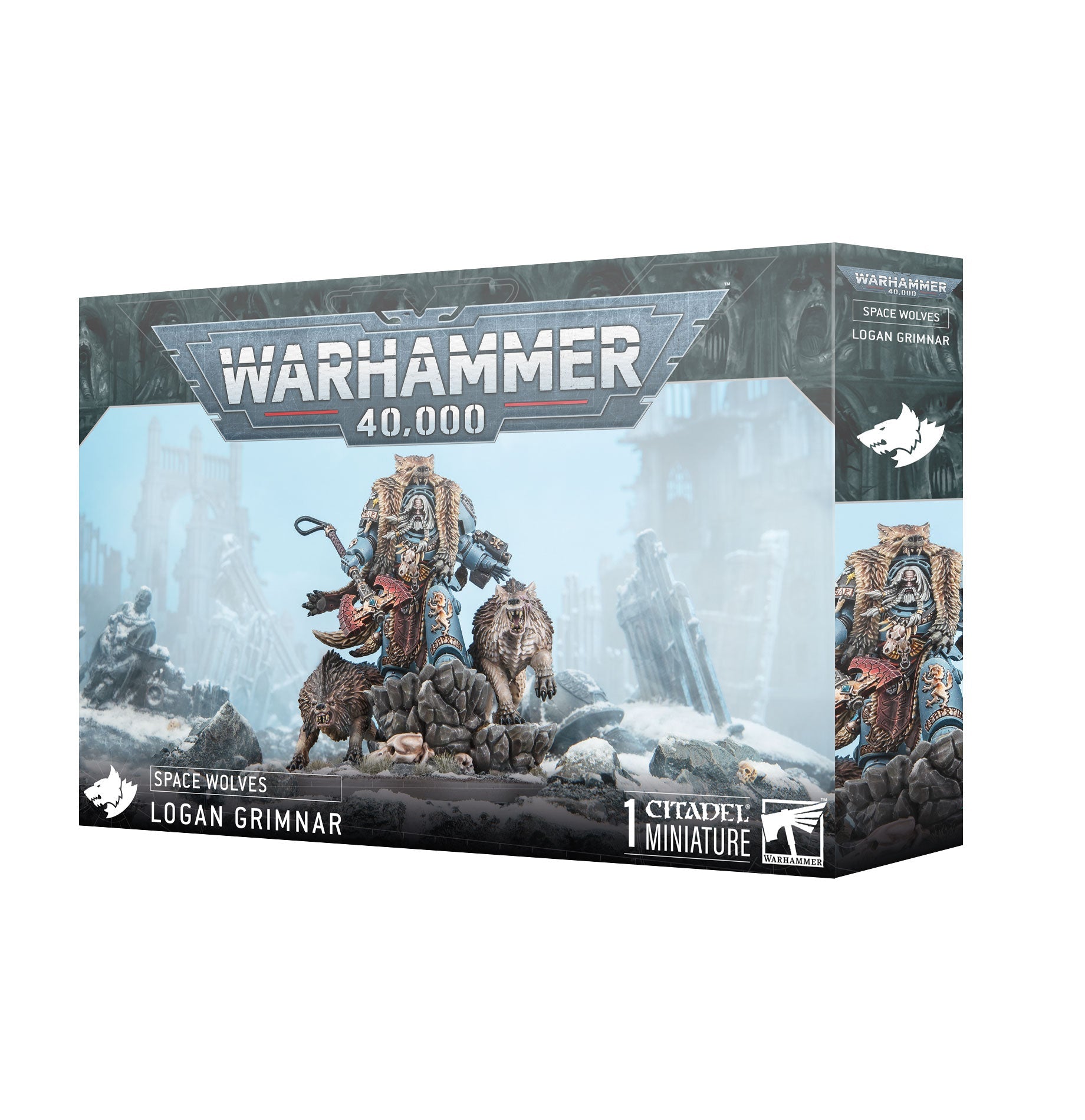 Pre - order Space Wolves Logan Grimnar - Dark Crystal Cards
