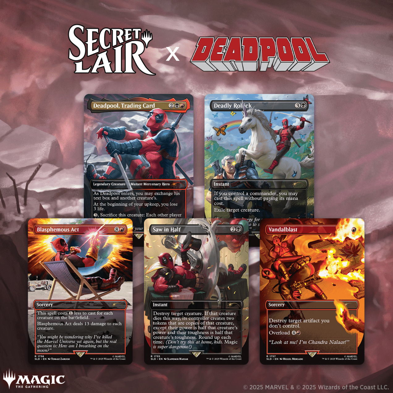 Secret Lair Deadpool (non - foil) - Dark Crystal Cards