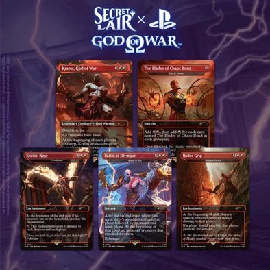 Secret Lair Drop Series - Secret Lair x Playstation: God of War: Greek (Non - Foil Edition) - Dark Crystal Cards