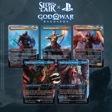 Secret Lair Drop Series - Secret Lair x Playstation: God of War: Norse (Non - Foil Edition) - Dark Crystal Cards