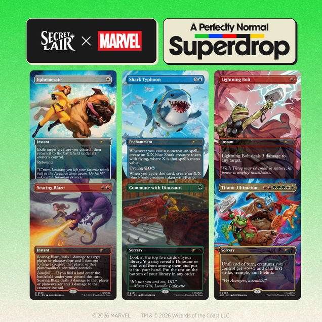 Secret Lair x Marvel: Earth's Mightiest Pets - Dark Crystal Cards