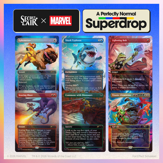 Secret Lair x Marvel: Earth's Mightiest Pets Foil Edition - Dark Crystal Cards