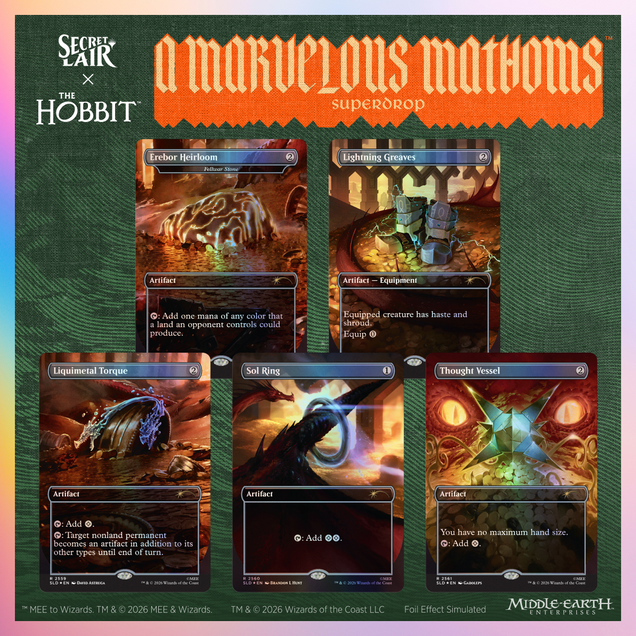 Secret Lair x The Hobbit: Smaug's Spoils Foil Edition - Dark Crystal Cards