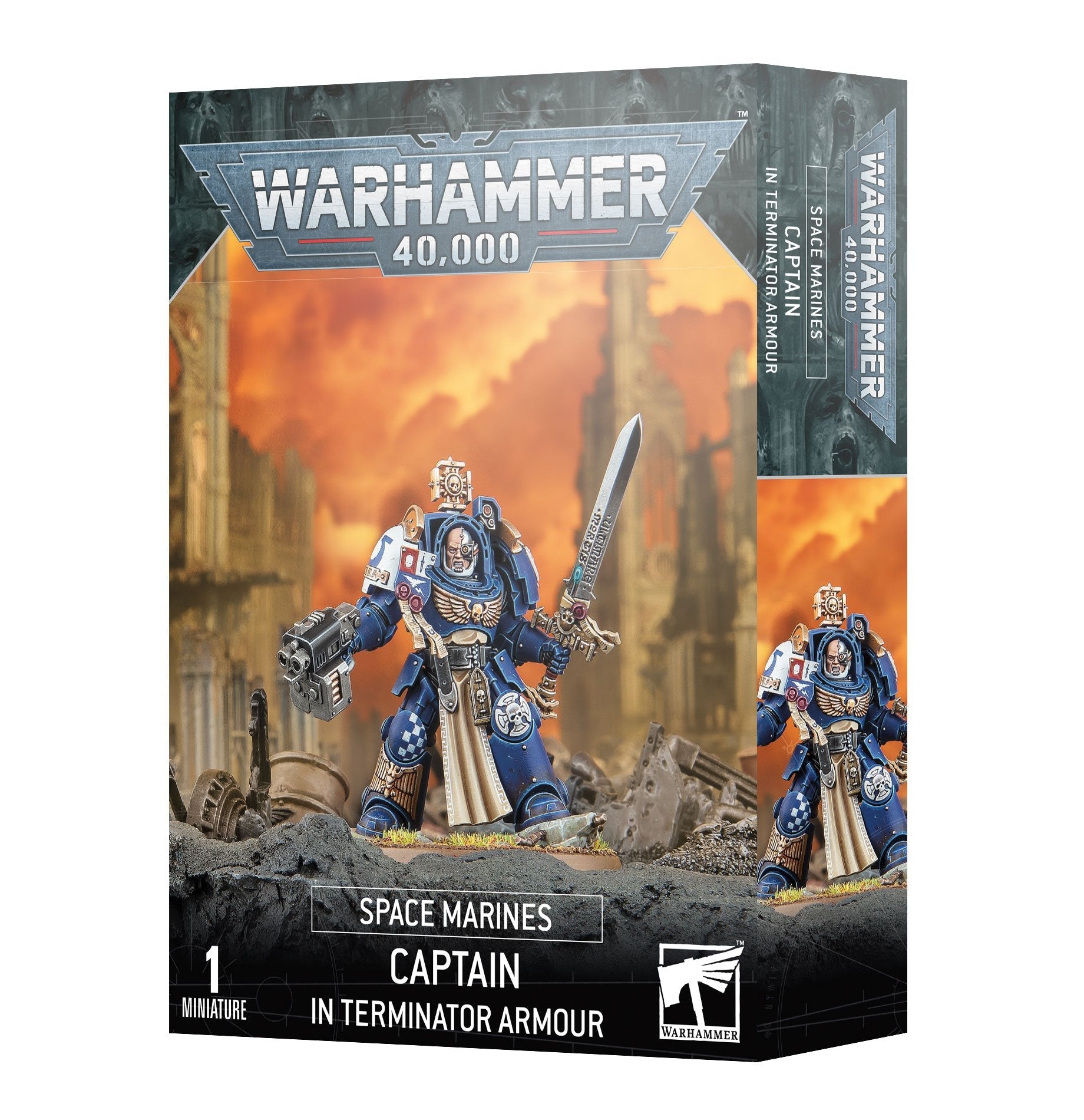 Space Marines Captain in Terminator Armour - Dark Crystal Cards