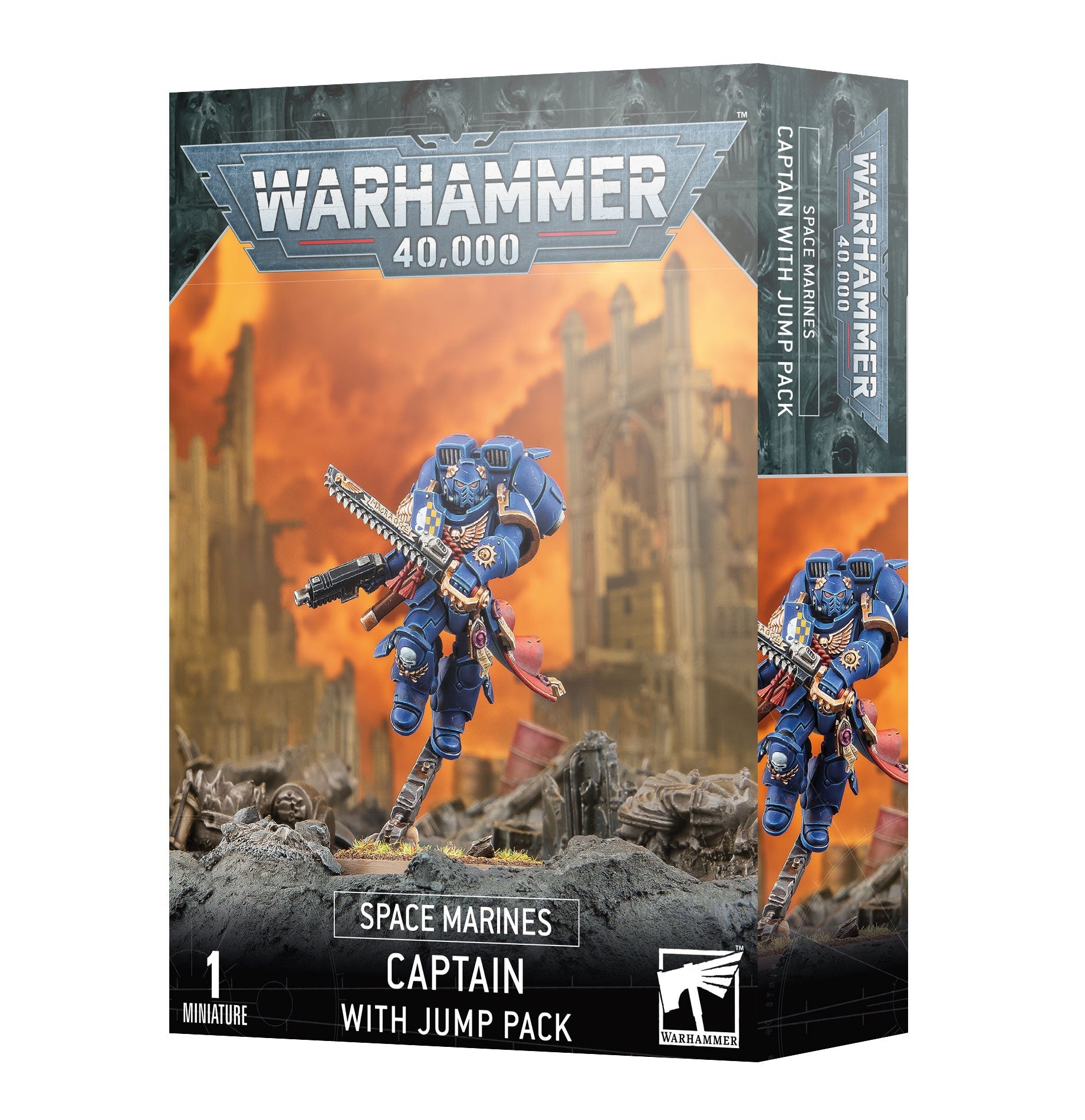 Space Marines Captain With Jump Pack - Dark Crystal Cards