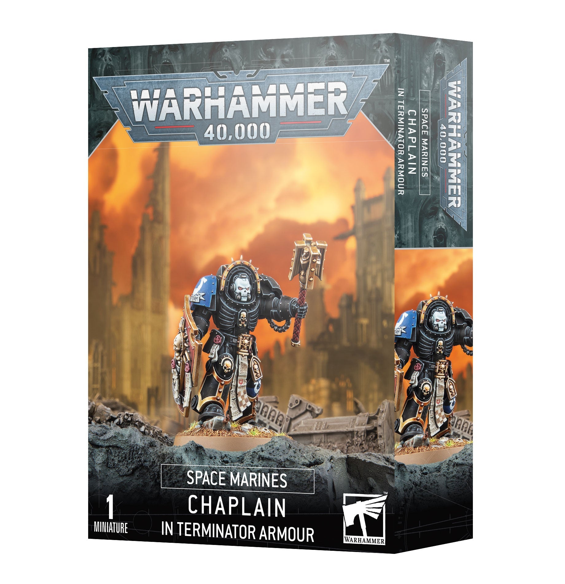 Space Marines Chaplain In Terminator Armour - Dark Crystal Cards