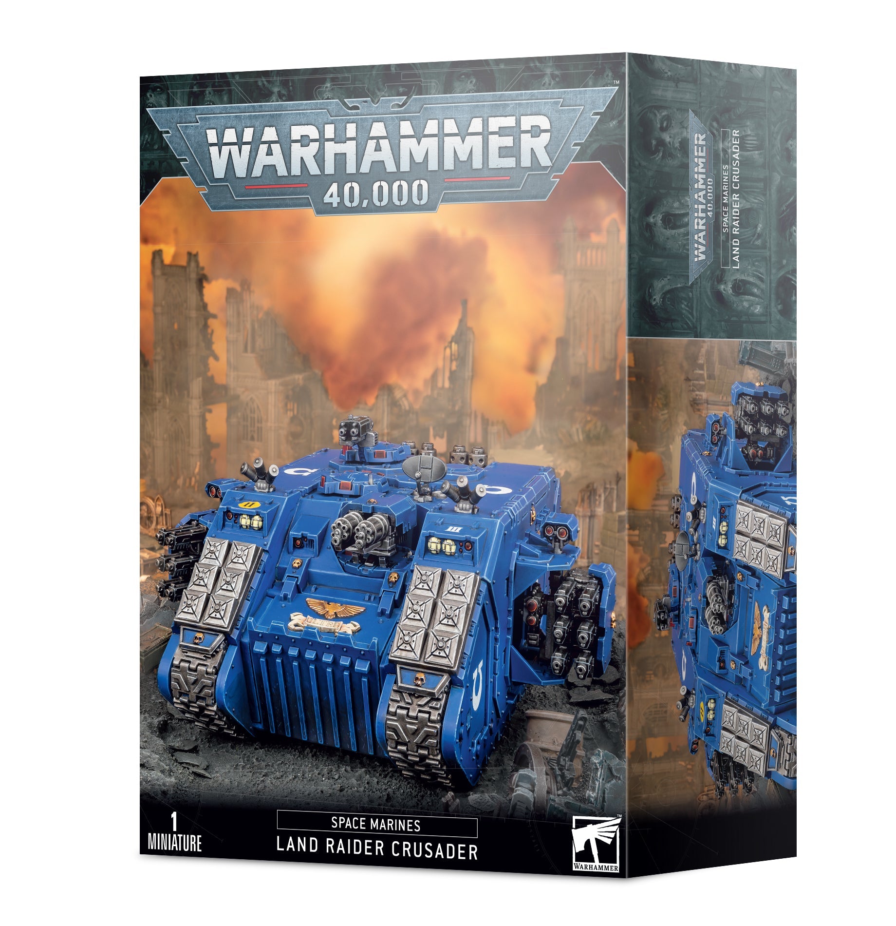 Space Marines Land Raider Crusader - Dark Crystal Cards