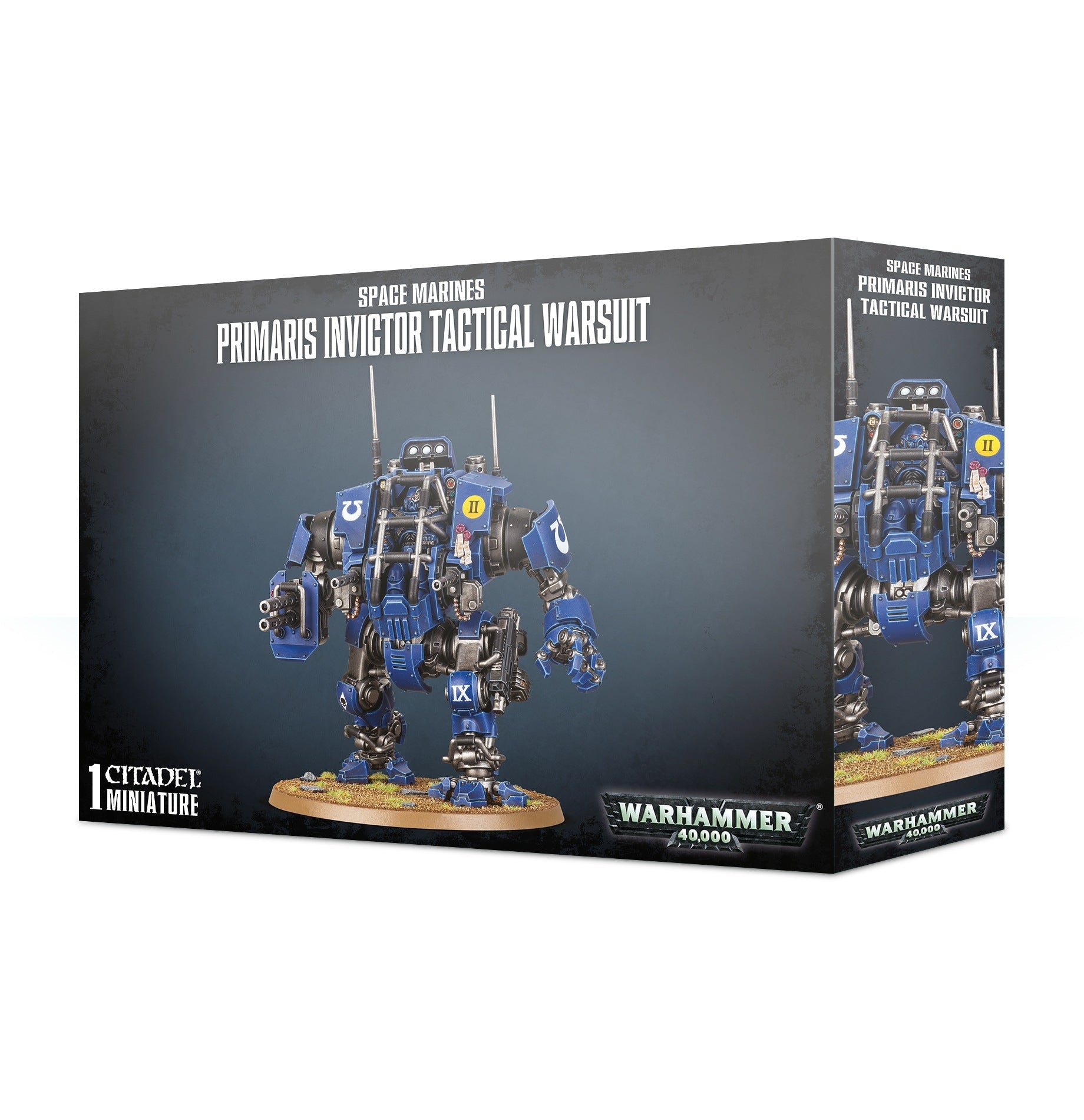 Space Marines Primaris Invictor Tactical Warsuit - Dark Crystal Cards