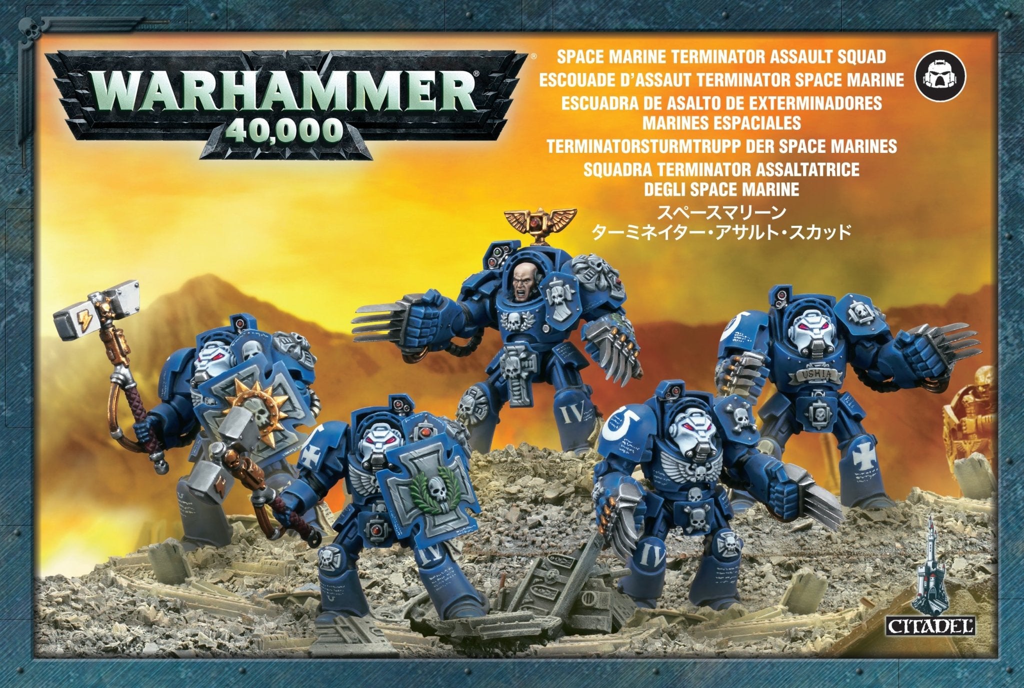 Space Marines Terminator Assault Squad - Dark Crystal Cards