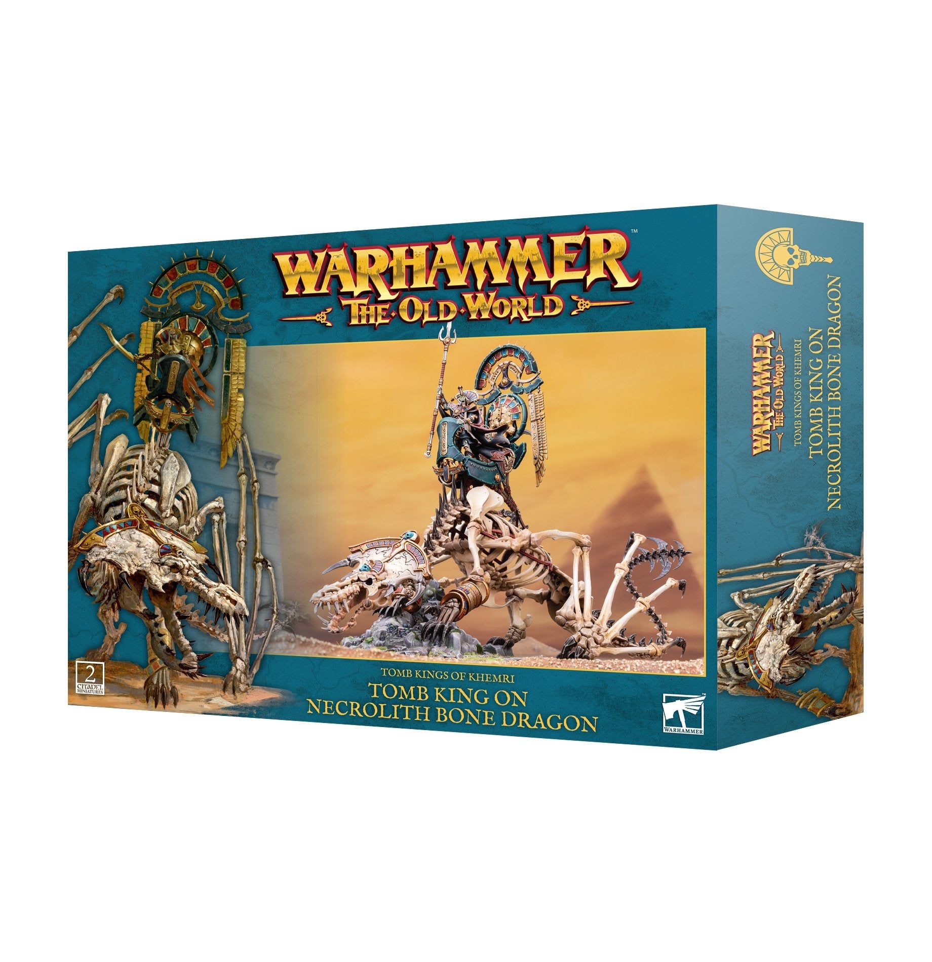 Tomb Kings of Khemri Tomb King on Necrolith Bone Dragon - Dark Crystal Cards