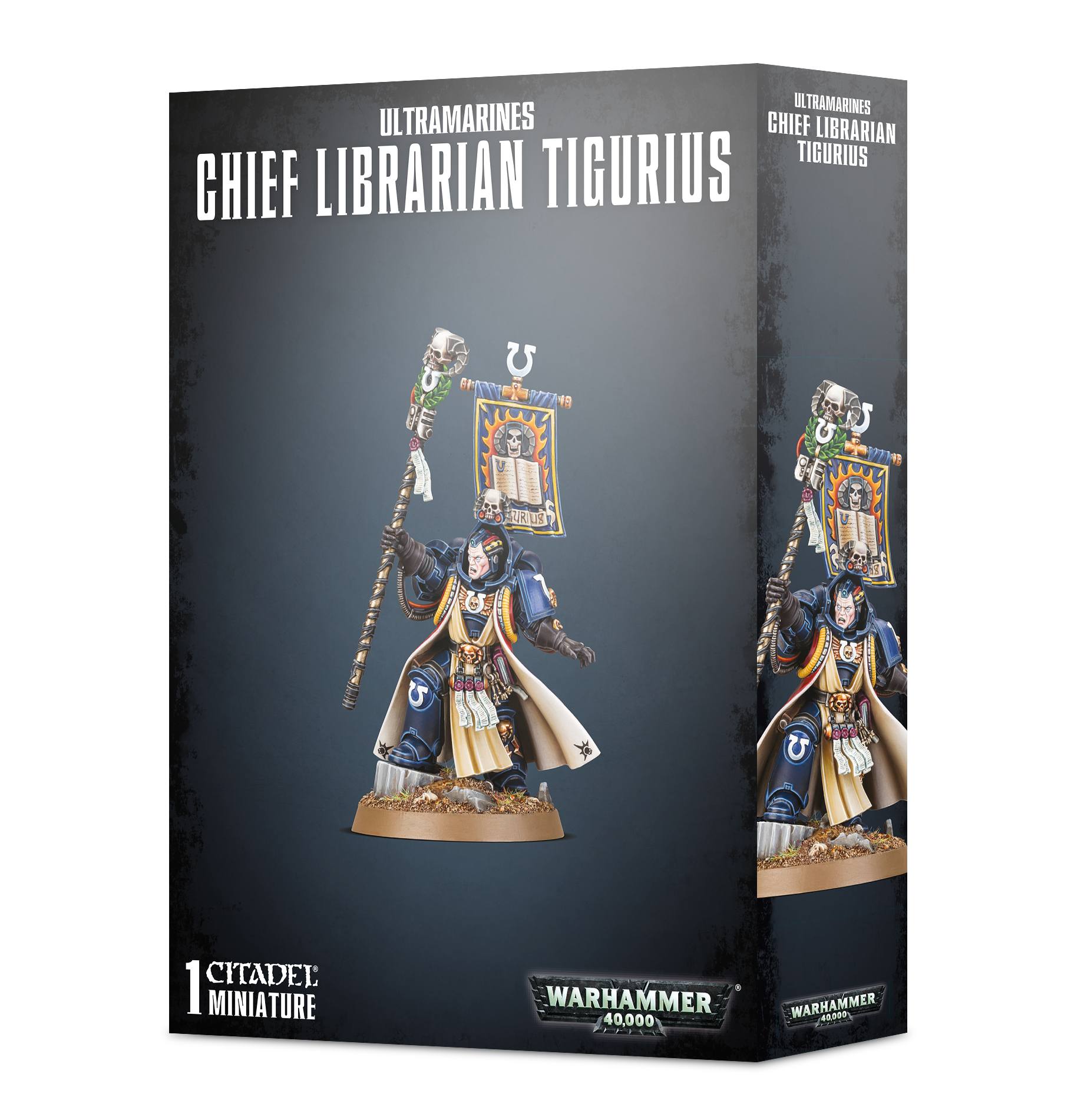 Ultramarines Chief Librarian Tigurius - Dark Crystal Cards